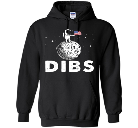 DIBS Flag On Moon Astronaut Space T-Shirt
