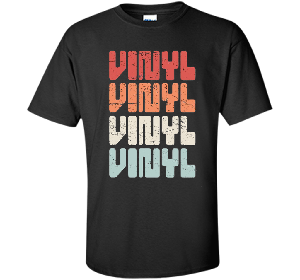 Retro Distressed VINYL Record T-Shirt