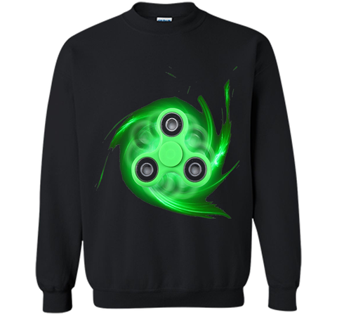 Spin Storm Fidget Toy Hand Spinner T-Shirt Green Spinner Tee