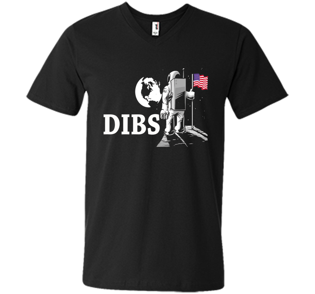 July 4th Dibs USA Flag On Moon Astronaut Space T-Shirt