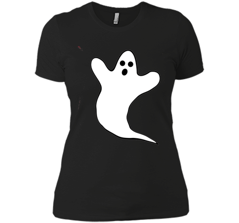 Spooky Ghost Halloween T-Shirt Next Level Ladies Boyfriend Tee