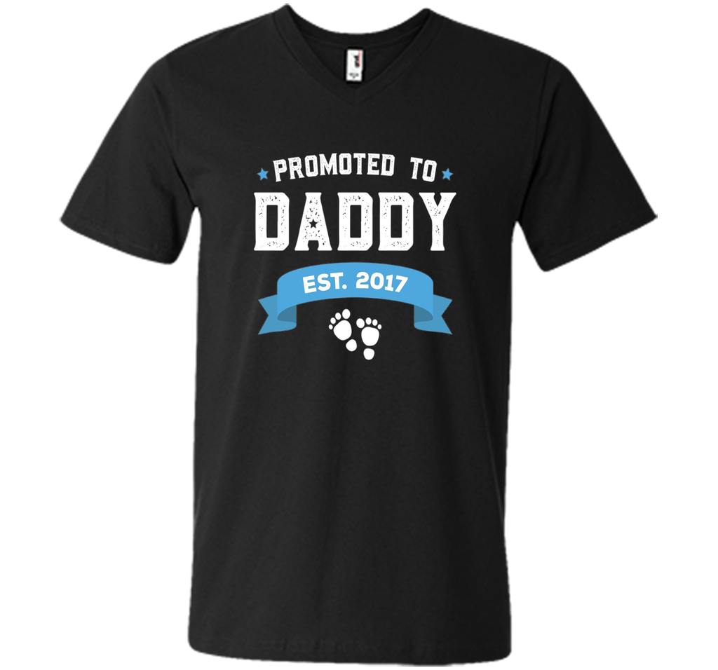 Promoted To Daddy Est. 2017 Gift For New Daddy T-Shirt Baby