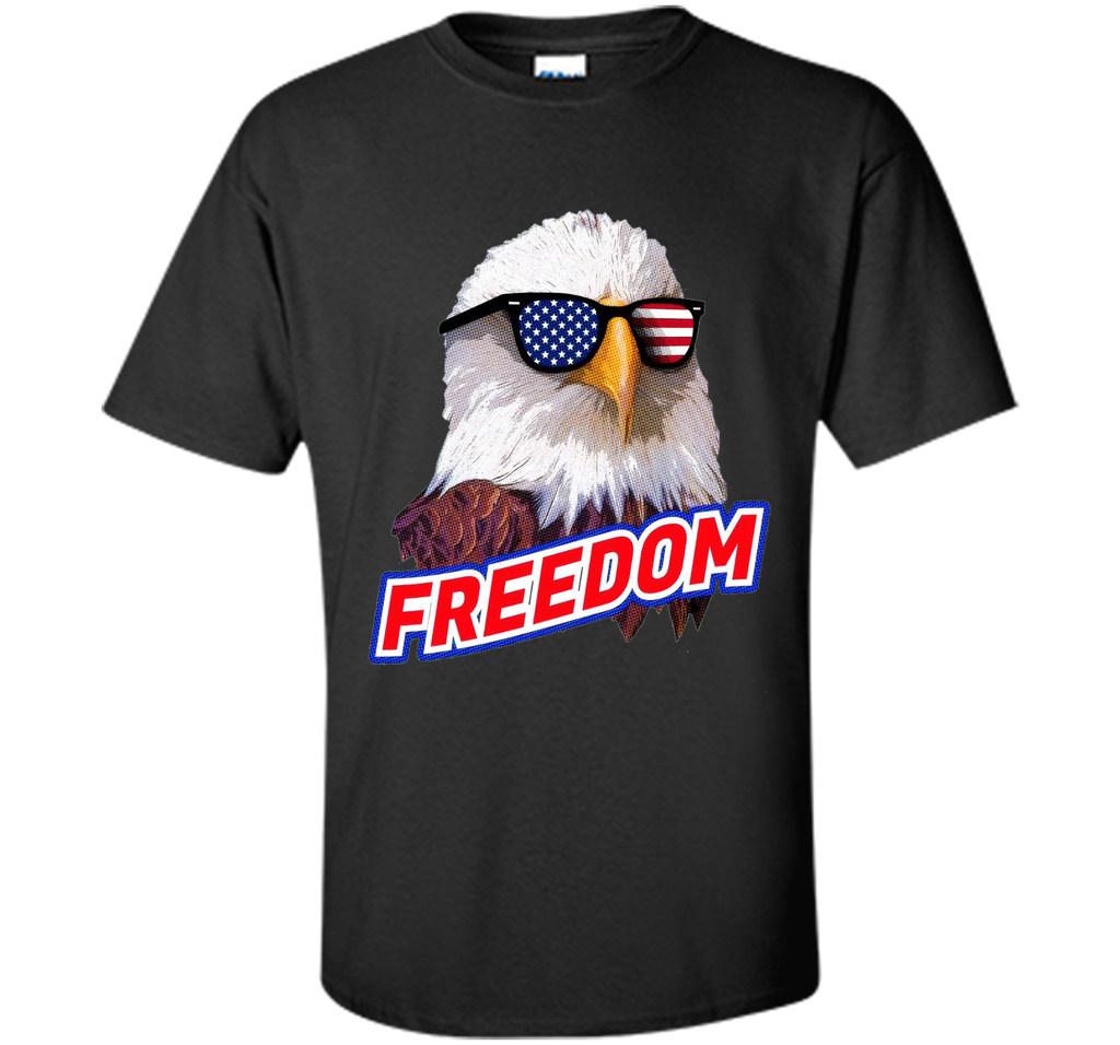 Retro Vintage 4th of July T-shirt, Bald Eagle Sunglasses