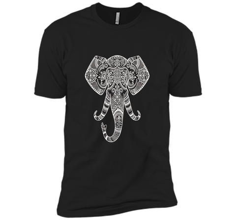 Painted Elephant Tracing | Indian Art Yoga Motif T-shirt