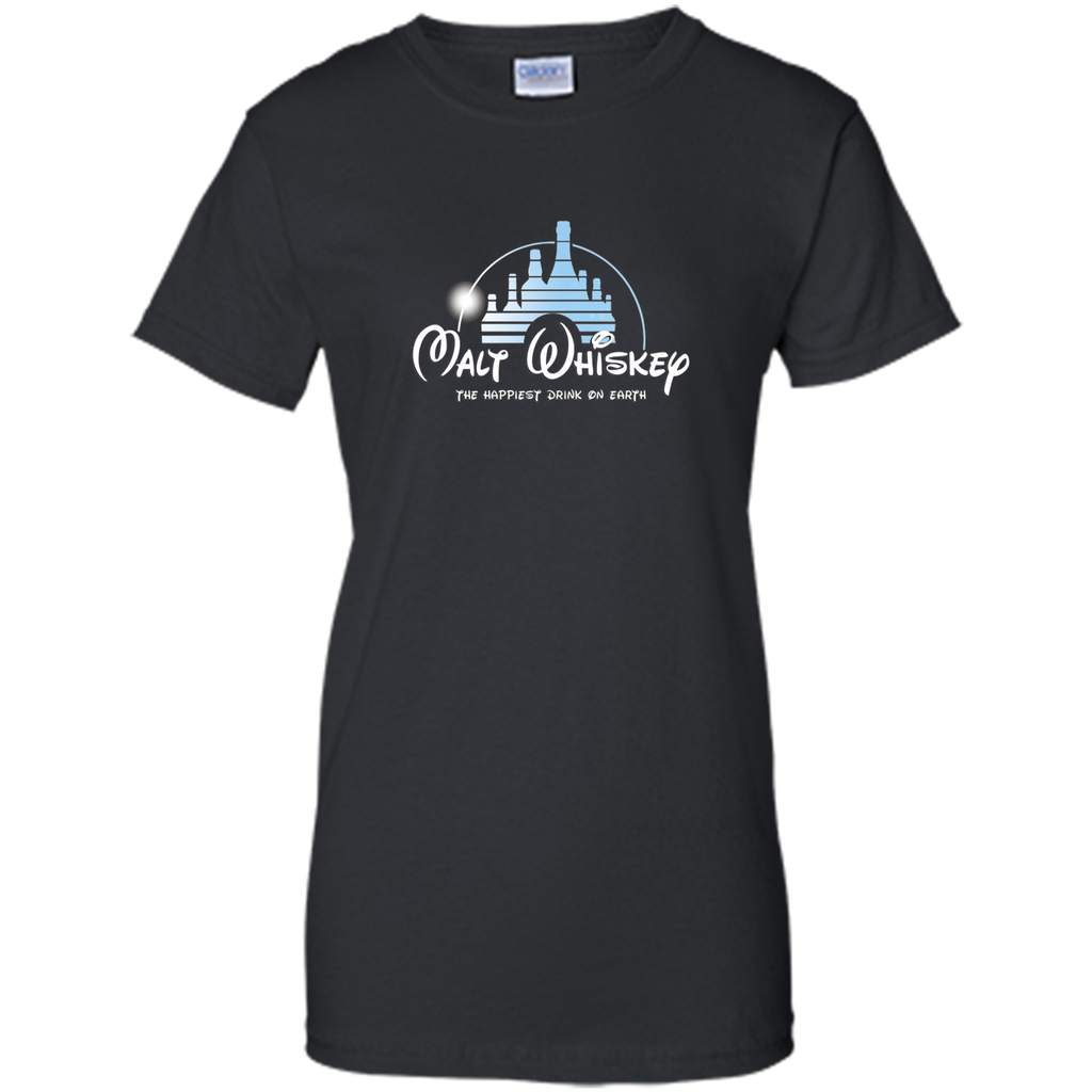 Malt Whiskey T-Shirt The Happiest Drink On Earth