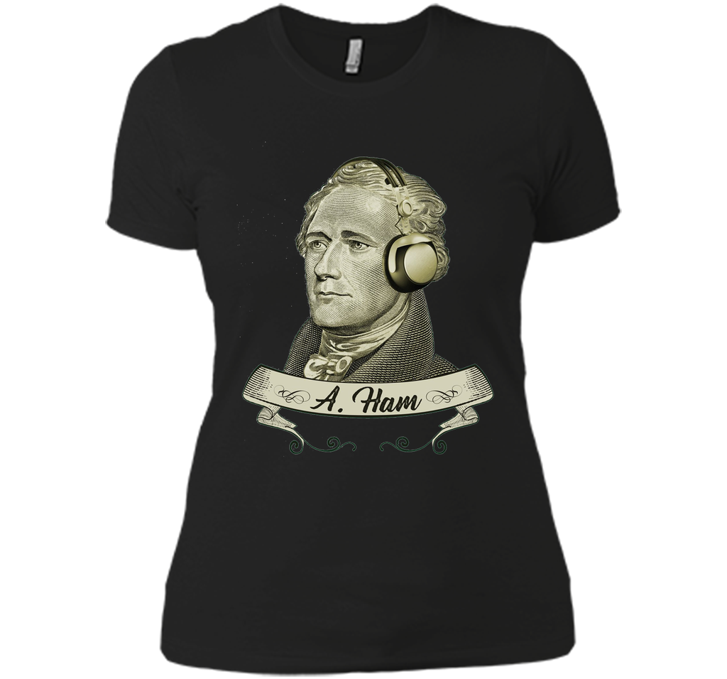 Hamilton Listening to Music T-shirt - Funny Headphones Tee