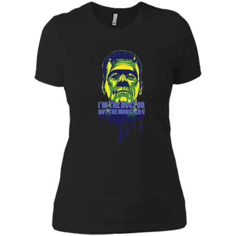 Doctor not monster halloween Next Level Ladies Boyfriend Tee