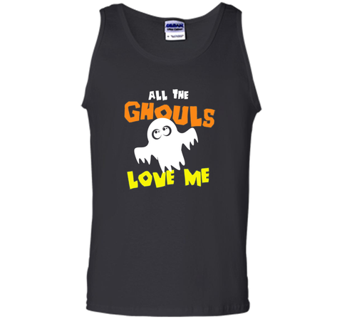 All the Ghouls Love Me Halloween Ghost Tank Top