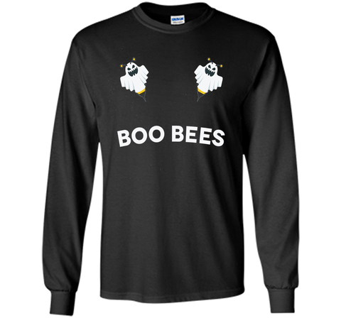 Boo Bees Scary Funny Ghost Bumble Bees Halloween T Shirt LS Ultra Cotton Tshirt