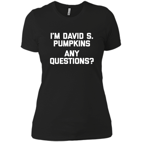 'm David S Pumpkins, Any Questions T-Shirt funny saying TV