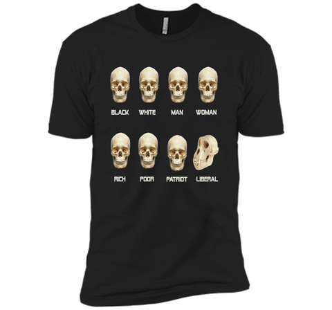 Black White Man Woman Rich Poor Patriot Liberal T-Shirt