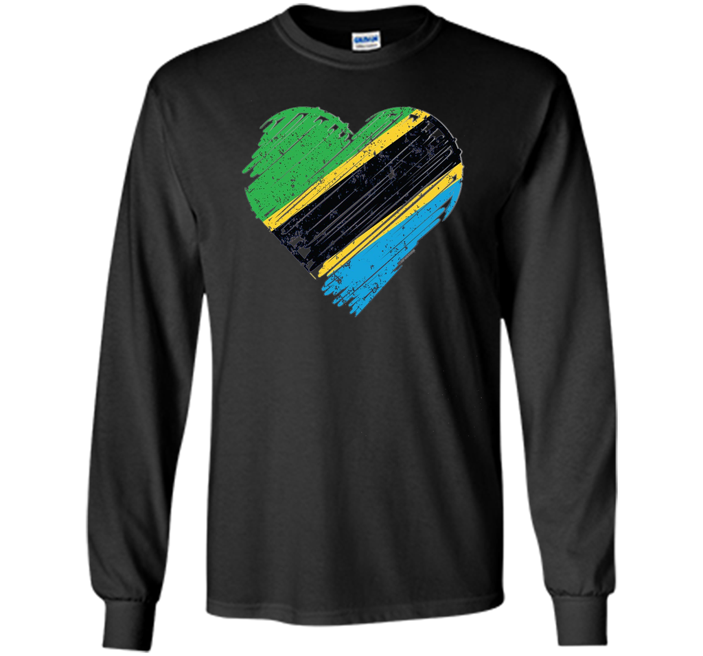 Tanzania Flag Shirt Heart Flag Of Tanzania T Shirt
