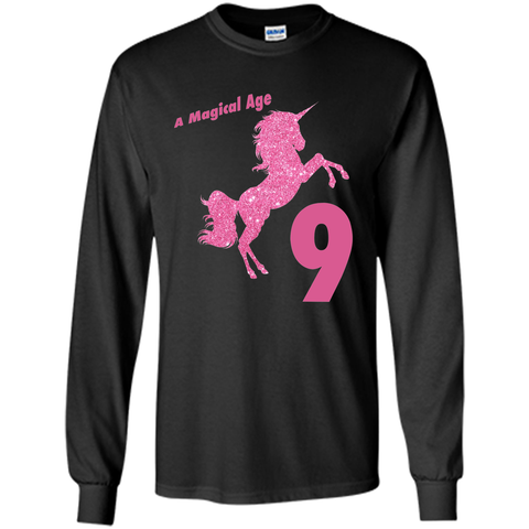 Kids 9th Birthday Unicorn Gift T-Shirt for 9 Year Old Girls