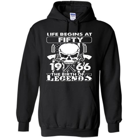Life Begin At 50 - 1966 Birth Legends 50th Birthday T-shirts
