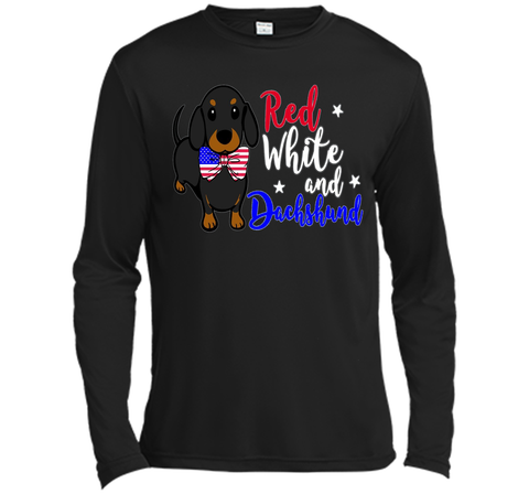 Red White and Dachshund Patriotic Dachshund lover T-Shirt
