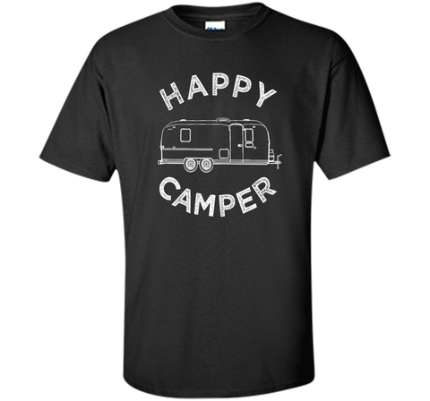 Happy Camper T-Shirt, Retro Camping Trailer Tee