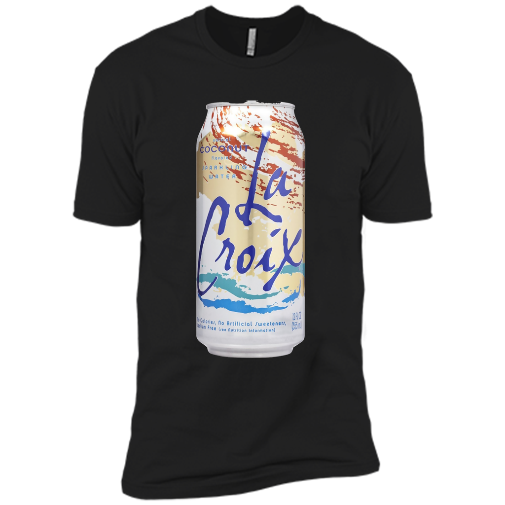 La Croix Coconut Water Giant Can on a Tee Shirt