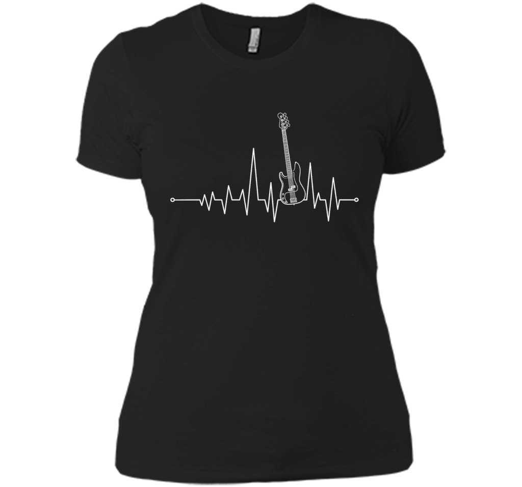 Guitar Heartbeat - Bass Guitar T shirt