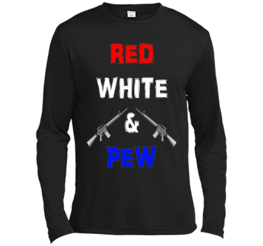 Red White & Pew AR15 Black Rifle America 4th of July Gun
