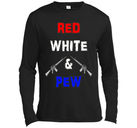 Red White & Pew AR15 Black Rifle America 4th of July Gun