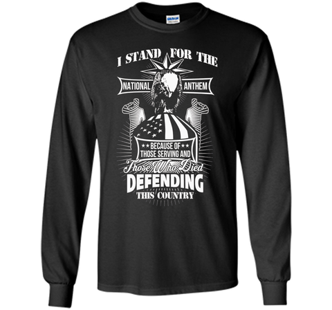 I Stand For The National Anthem veteran t shirts