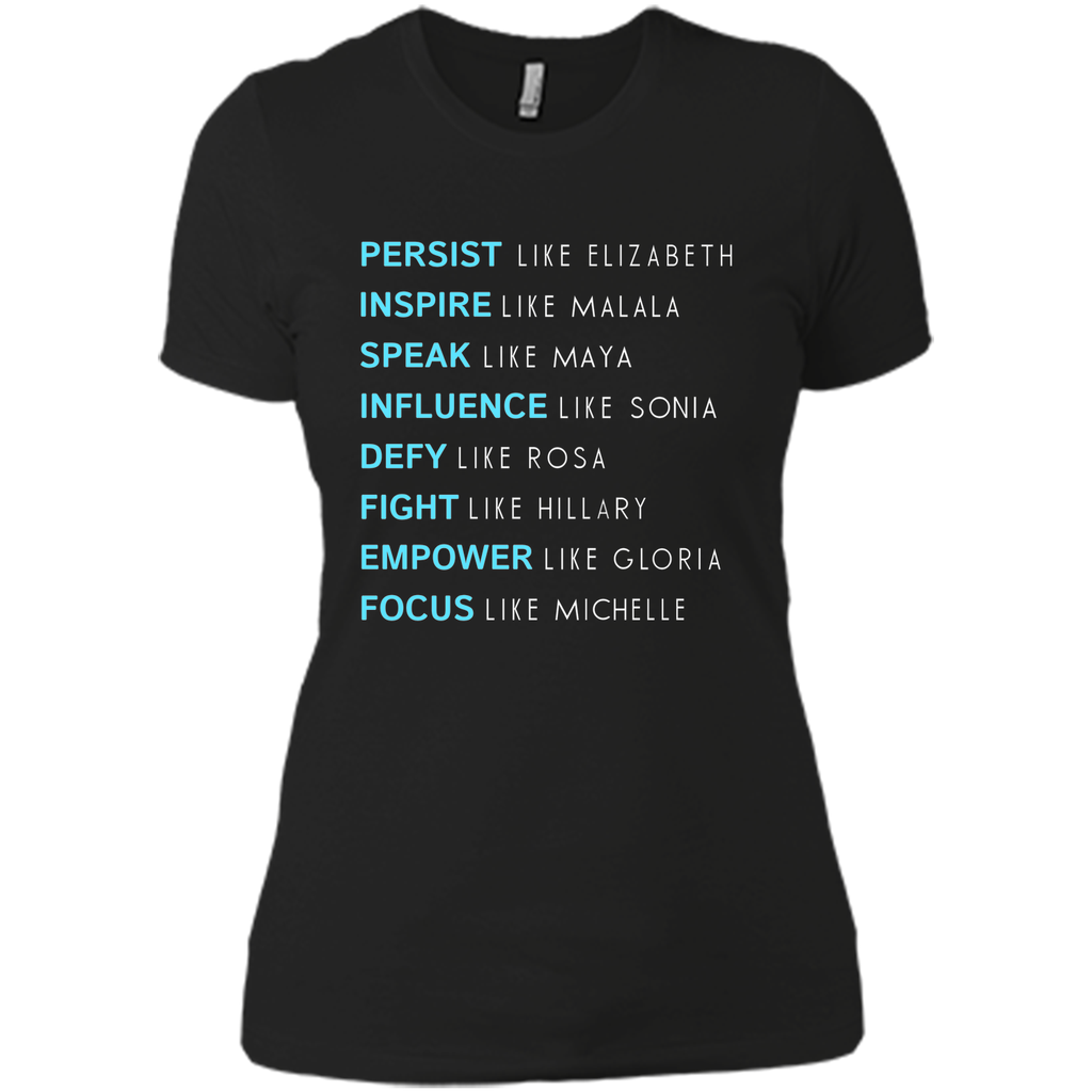 Persist like elizabeth inspire like malala T-shirt