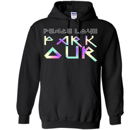 Peace Love Parkour EDM Style T-Shirt