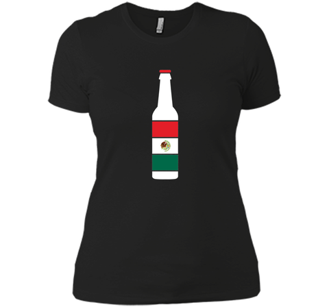 Mexico Flag Beer Bottle Soccer Apparel TriColor Gift T-Shirt