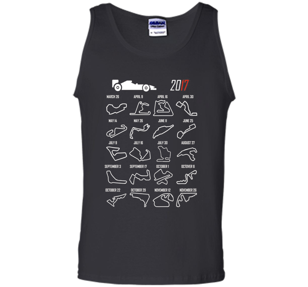 Race Calendar Racing Fan 2017 T shirt