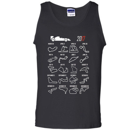 Race Calendar Racing Fan 2017 T shirt