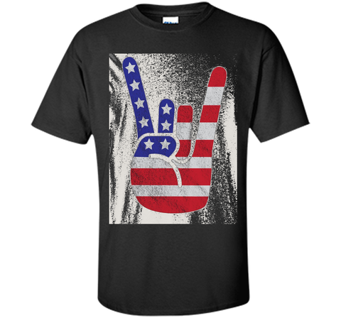 Premium Vintage American Flag Big Rock Sign America Shirt