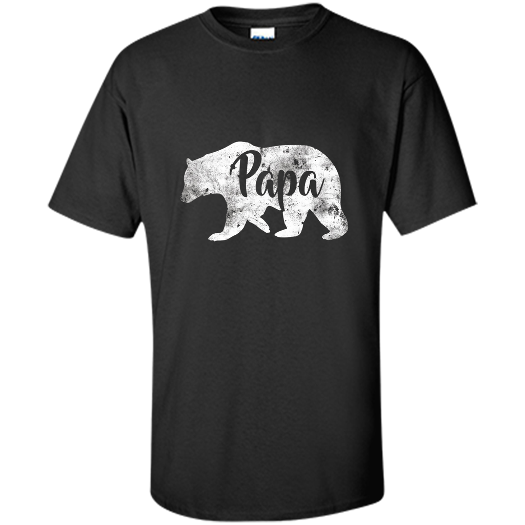 Men's Papa Bear T-Shirt Awesome Camping Father's Tee