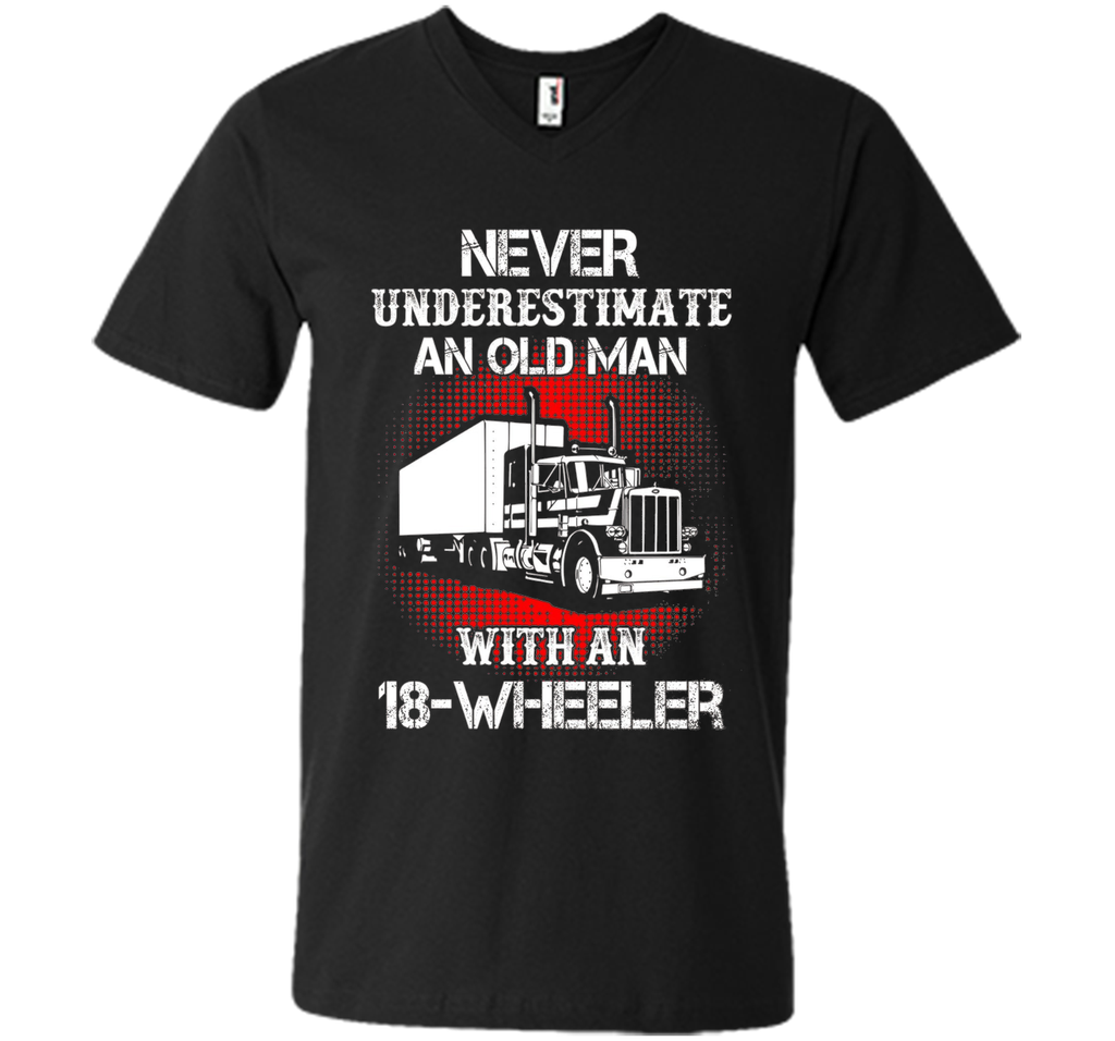 Men's Old Man With An 18-Wheeler Trucker T-Shirt