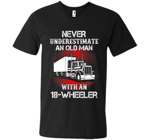Men's Old Man With An 18-Wheeler Trucker T-Shirt