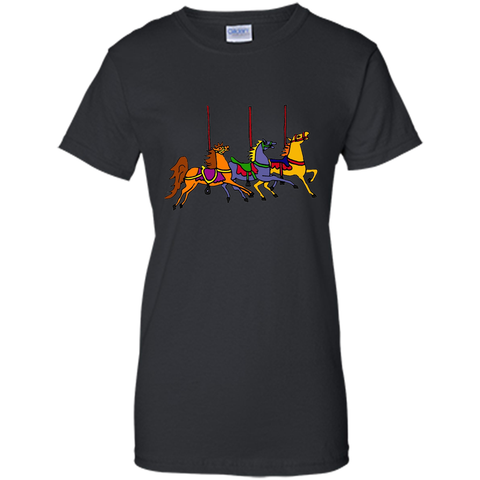 Smiletodaytees Fun Carousel Horses Art T-shirt