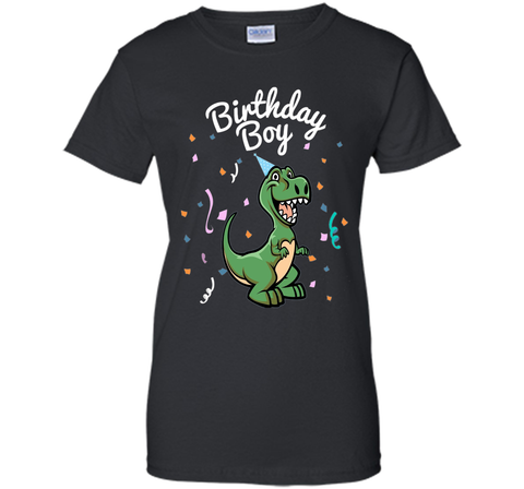 Birthday Dino T-rex T-shirt Dinosaur Boy Kids Party Tees