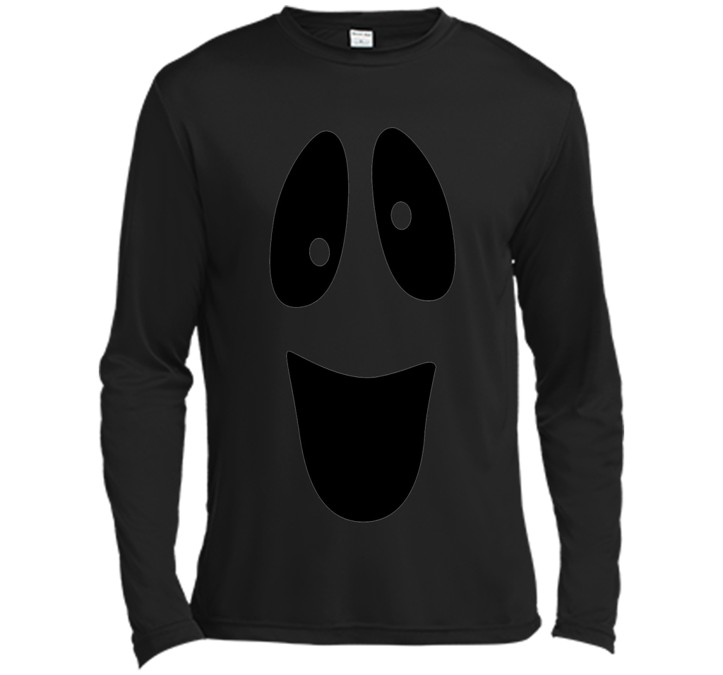 Funny Ghost Face Halloween T-Shirt Long Sleeve Moisture Absorbing Shirt