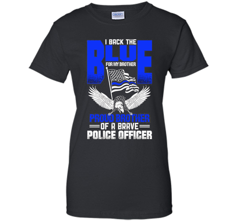 Police Brother - Proud Brother of a Cop t-shirt
