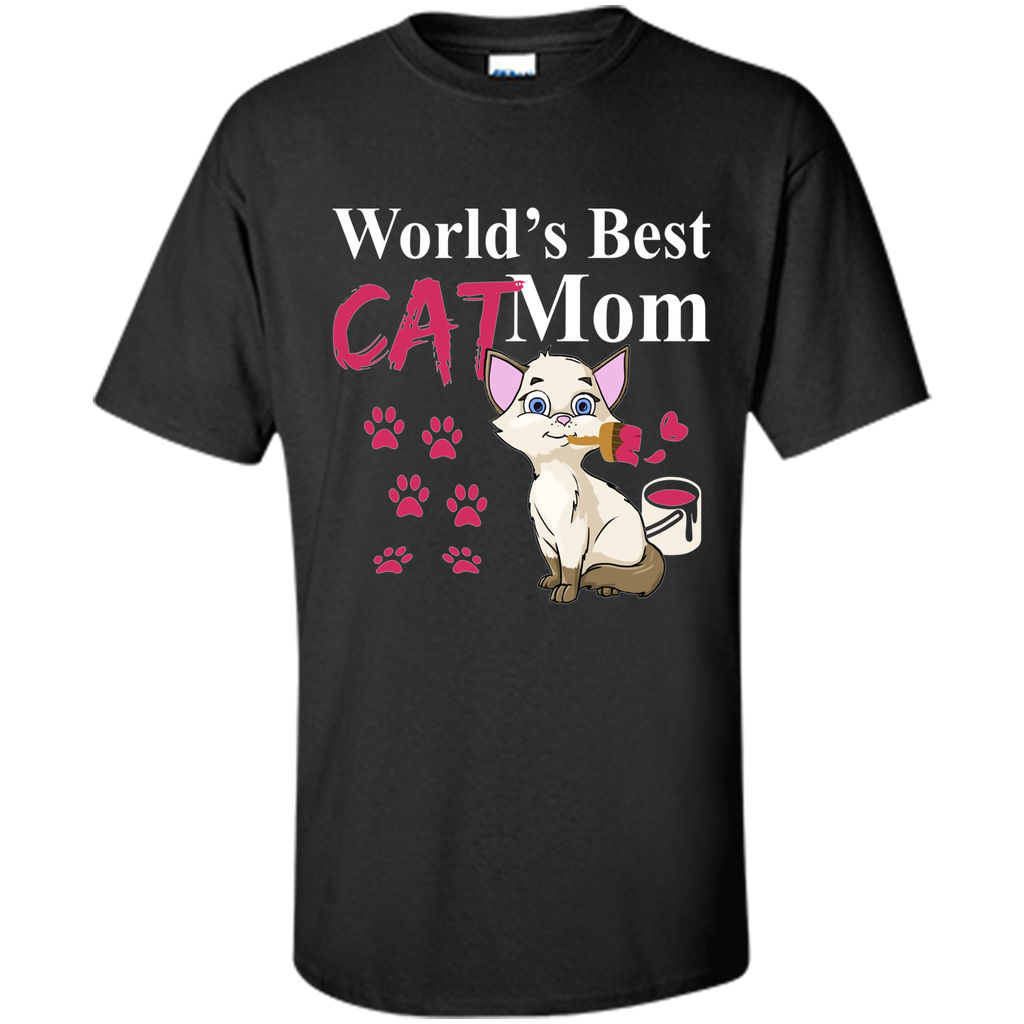 Worlds Best Cat Mom - Cat Lovers Mother's Day Gift Tee Shirt