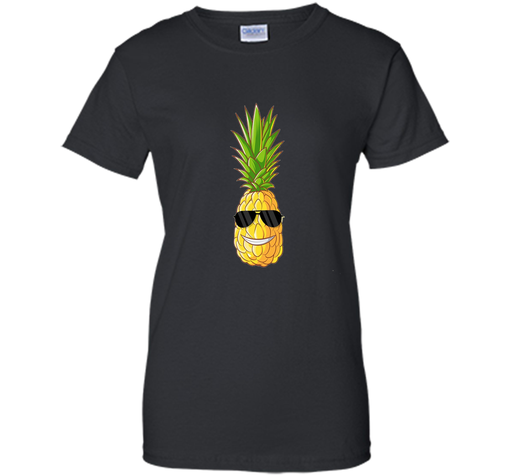 Premium Hawaiian Pineapple Graphic Shirt with Sunglasses