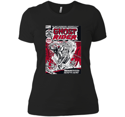Marvel Ghost Rider Comic Book Cover Print Graphic HORROR T-Shirt shirt