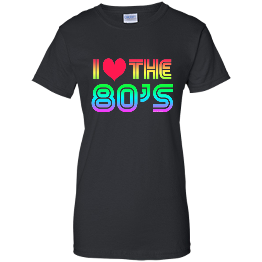 I Love the 80's Eighties Gaming Rainbow T-Shirt