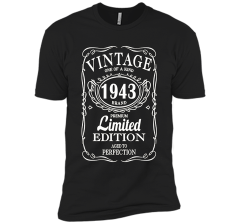 Vintage Born in 1943 74 Years Old Birthday Tshirt