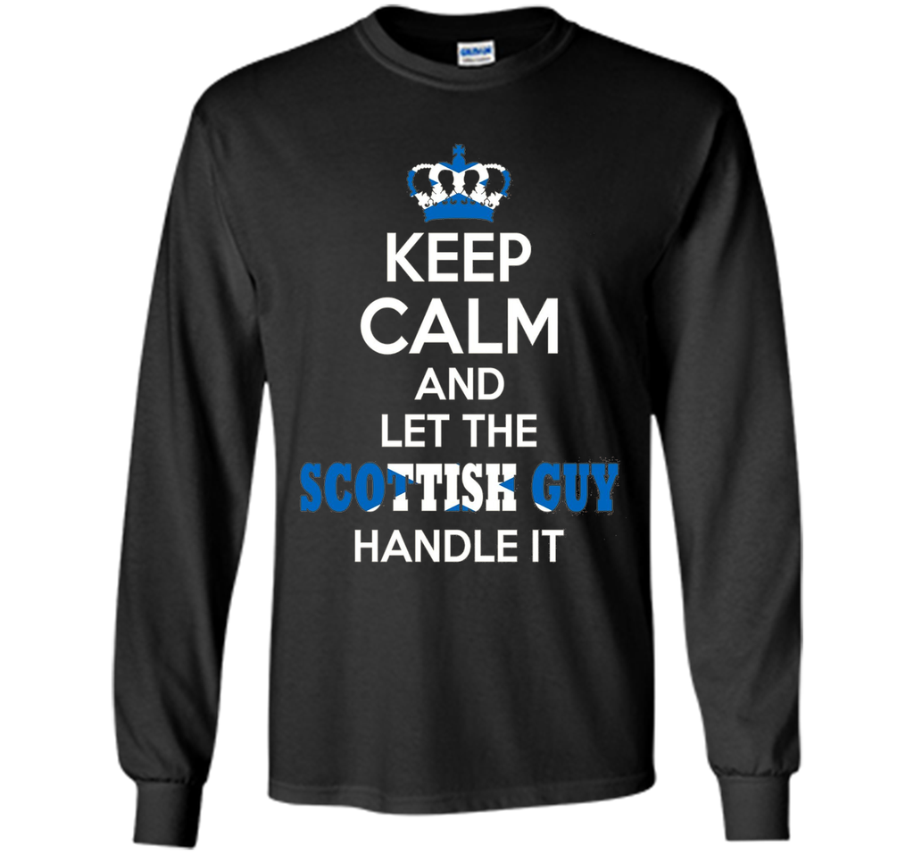 Cool Shirts For Men/Boys. Keep Calm Scottish Guy. Great Gift