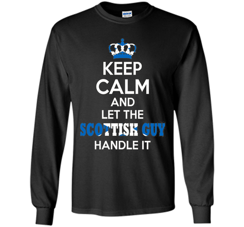Cool Shirts For Men/Boys. Keep Calm Scottish Guy. Great Gift
