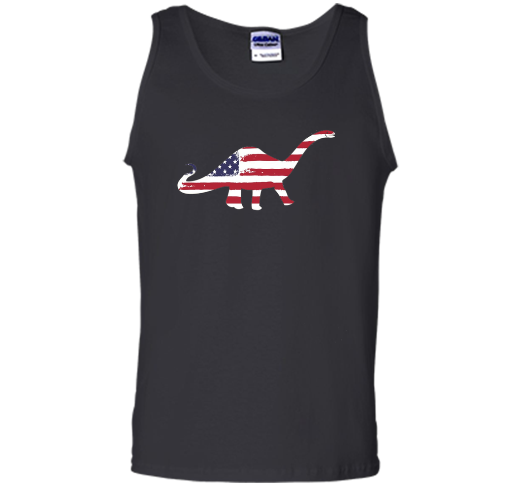 USA Dinosaur American Flag 4th of July T Shirt