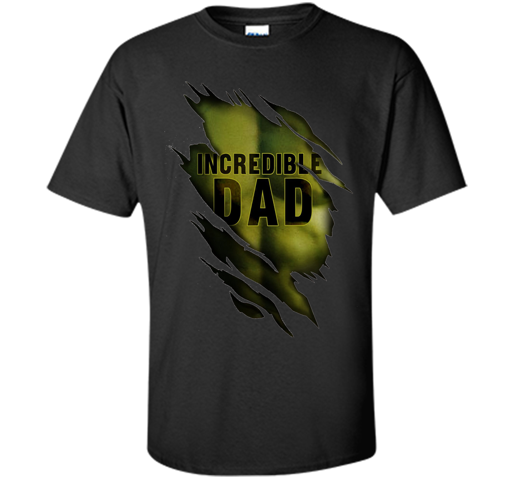 Mens incredible Dad T-Shirt Funny Superhero shirt