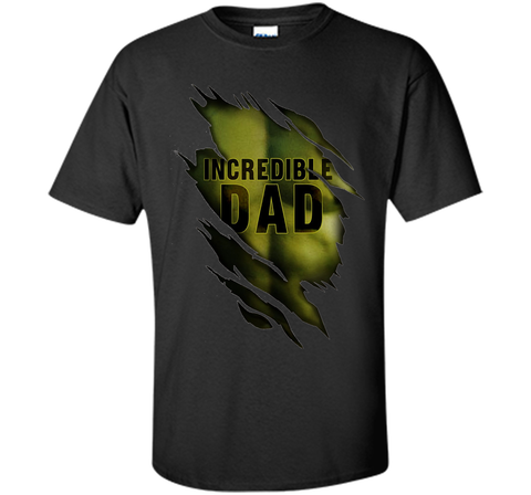 Mens incredible Dad T-Shirt Funny Superhero shirt