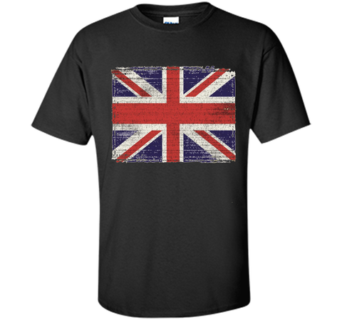 Union Jack T-shirt Vintage UK Flag Tee British Retro Flag