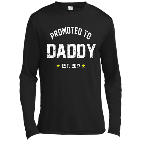 Men's Promoted To Daddy Shirt Gift For New Dad Est. 2017 T-Shirt